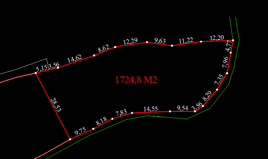 bán mảnh 1724m2 view hồ đập Muồng, giá 1,5 triệu/m2