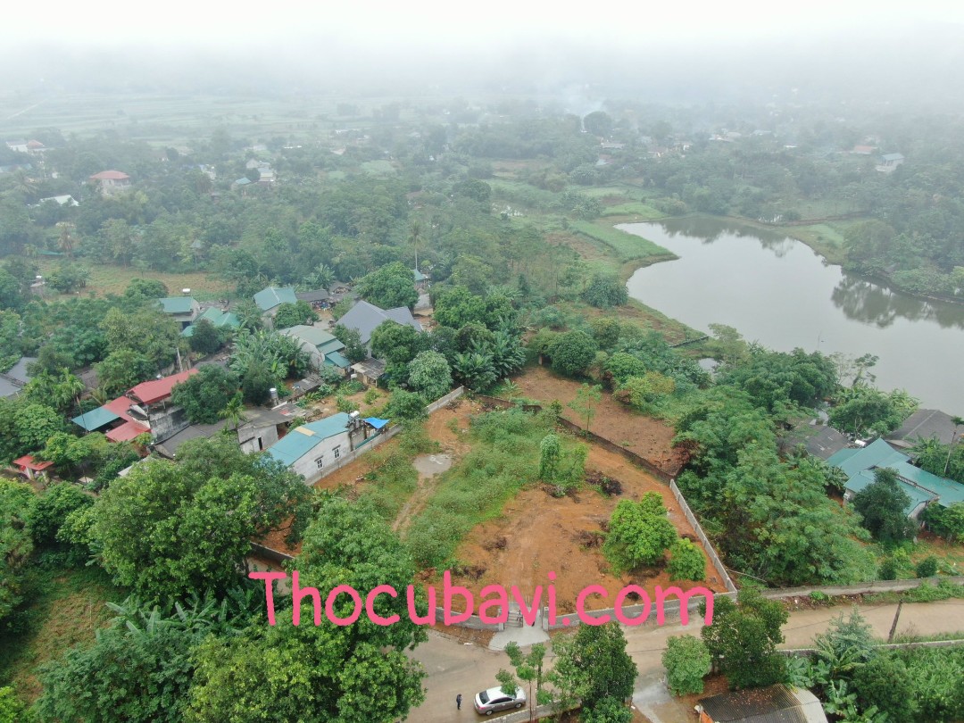 Mảnh 1680m2 2 mặt đường, view hồ view núi Ba Vì