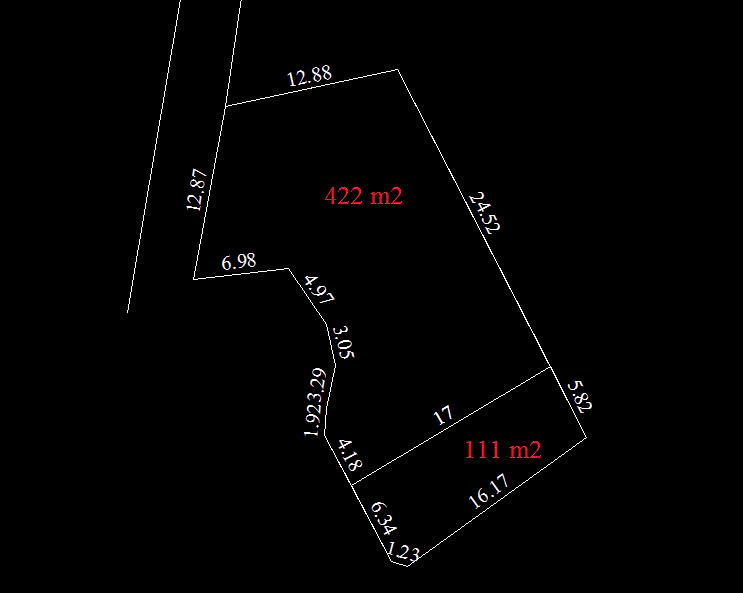 lô đất 533m2 bám cánh đồng đường bê tông to giá 2,5 tỷ