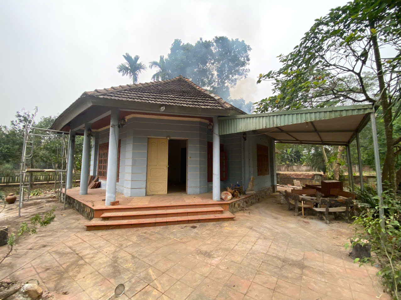 căn nhà vườn rộng 629m2 có nhà, vườn ao cực xinh