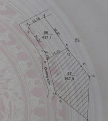 lô đất 437m2 gần DT87 giá hơn 2 tỷ