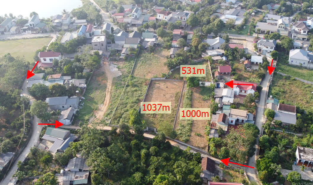 bán 3 lô đất gần Hồ diện tích 1000m2 tại xã Vân Hòa
