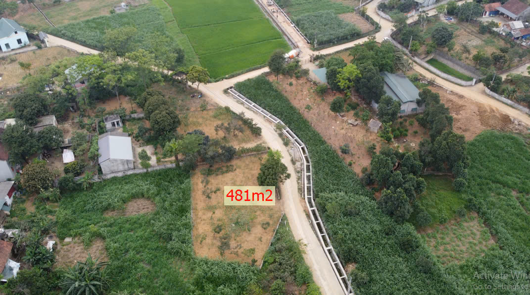 bán lô 481m2 view cánh đồng