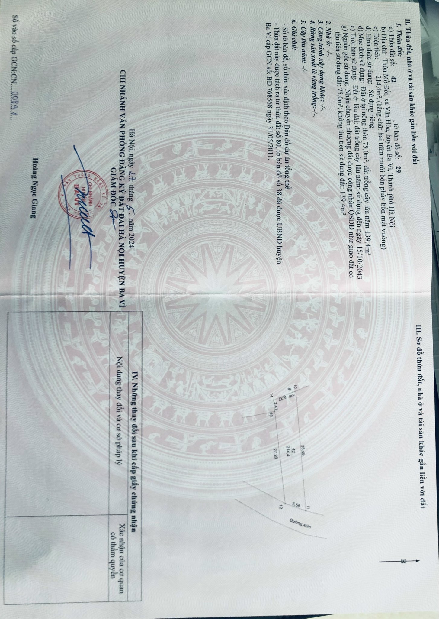 thửa đất 214m2 cách DT84 cũ chỉ 700m, chuẩn bị nâng cấp lên đường nhựa