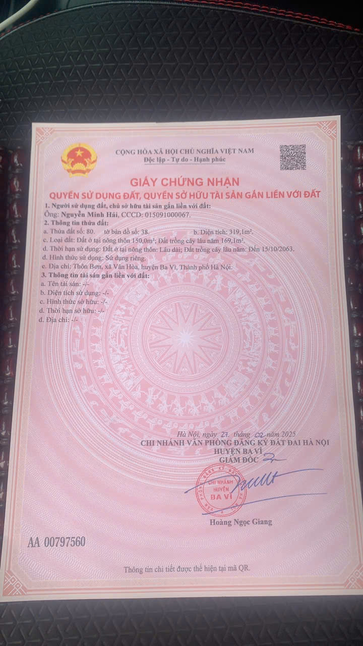 319m2 lô góc, đường rộng – Thôn Bơn, xã Vân Hòa