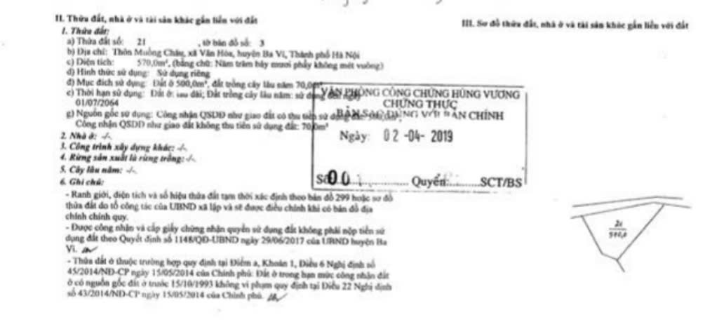 lô đất 4380m2, có 900m2 thổ cư giá 3,5 tr/m2