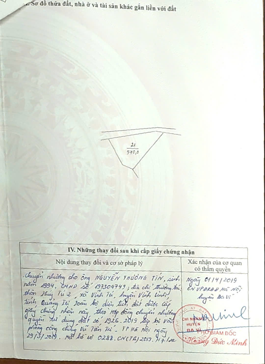 lô đất 4380m2, có 900m2 thổ cư giá 3,5 tr/m2