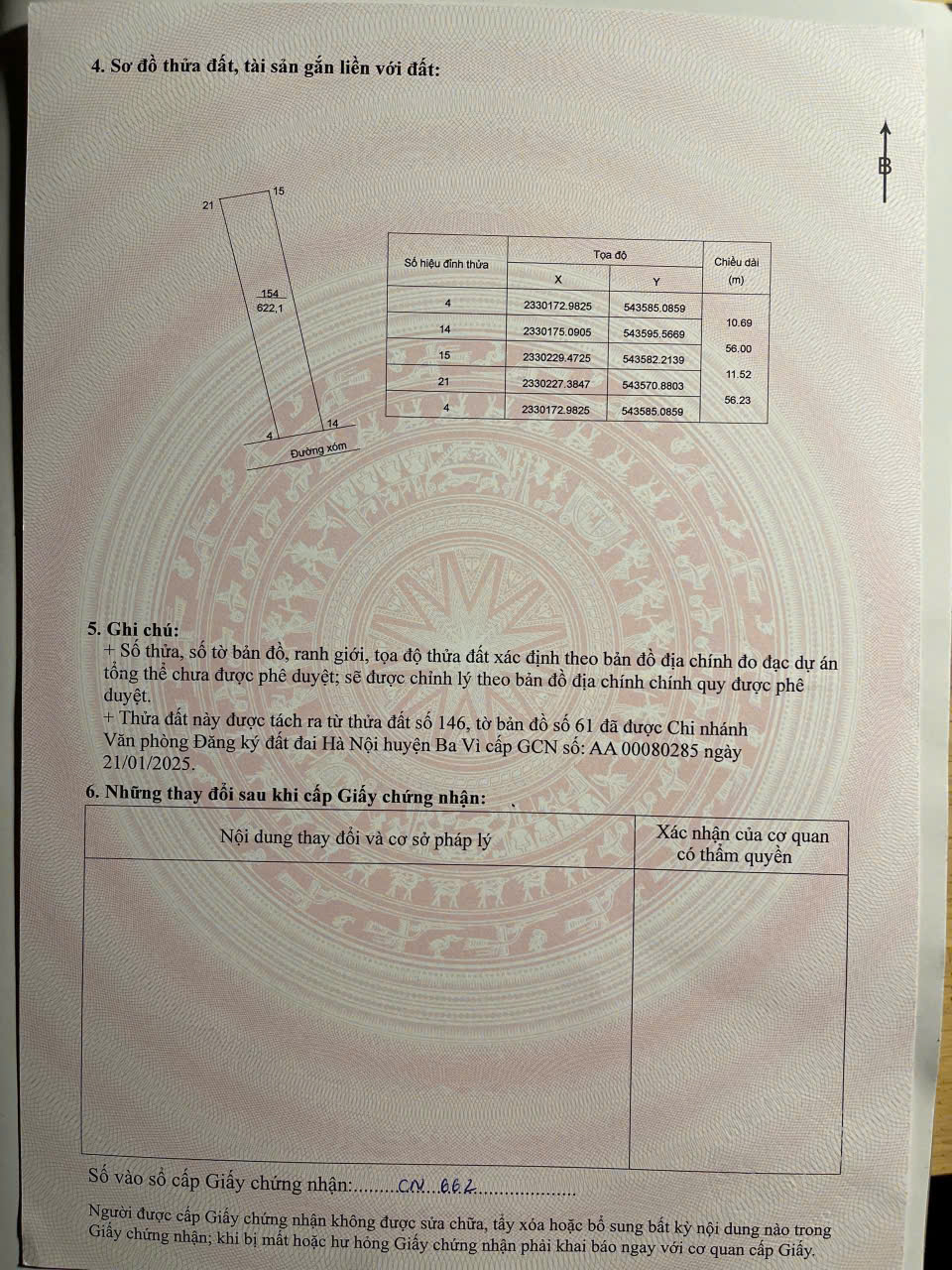 lô 622m2 thôn Muồng Phú Vàng, Vân Hòa, Ba Vì, HN