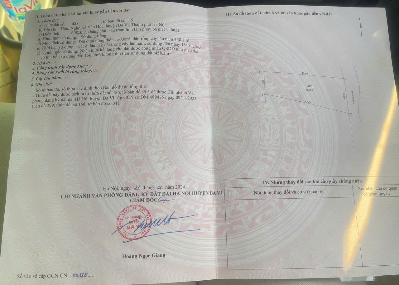 Sở hữu mảnh đất view đẹp, có nhà tại Vân Hòa