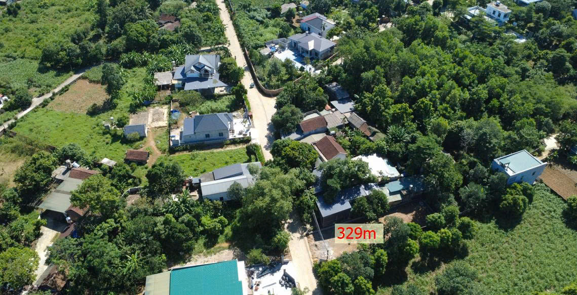 lô đất 329m2 gần du lịch Long Việt, đường rộng, vị trí đẹp