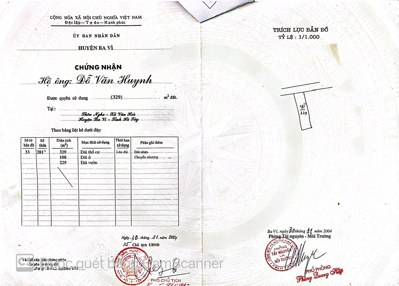 lô đất 329m2 gần du lịch Long Việt, đường rộng, vị trí đẹp