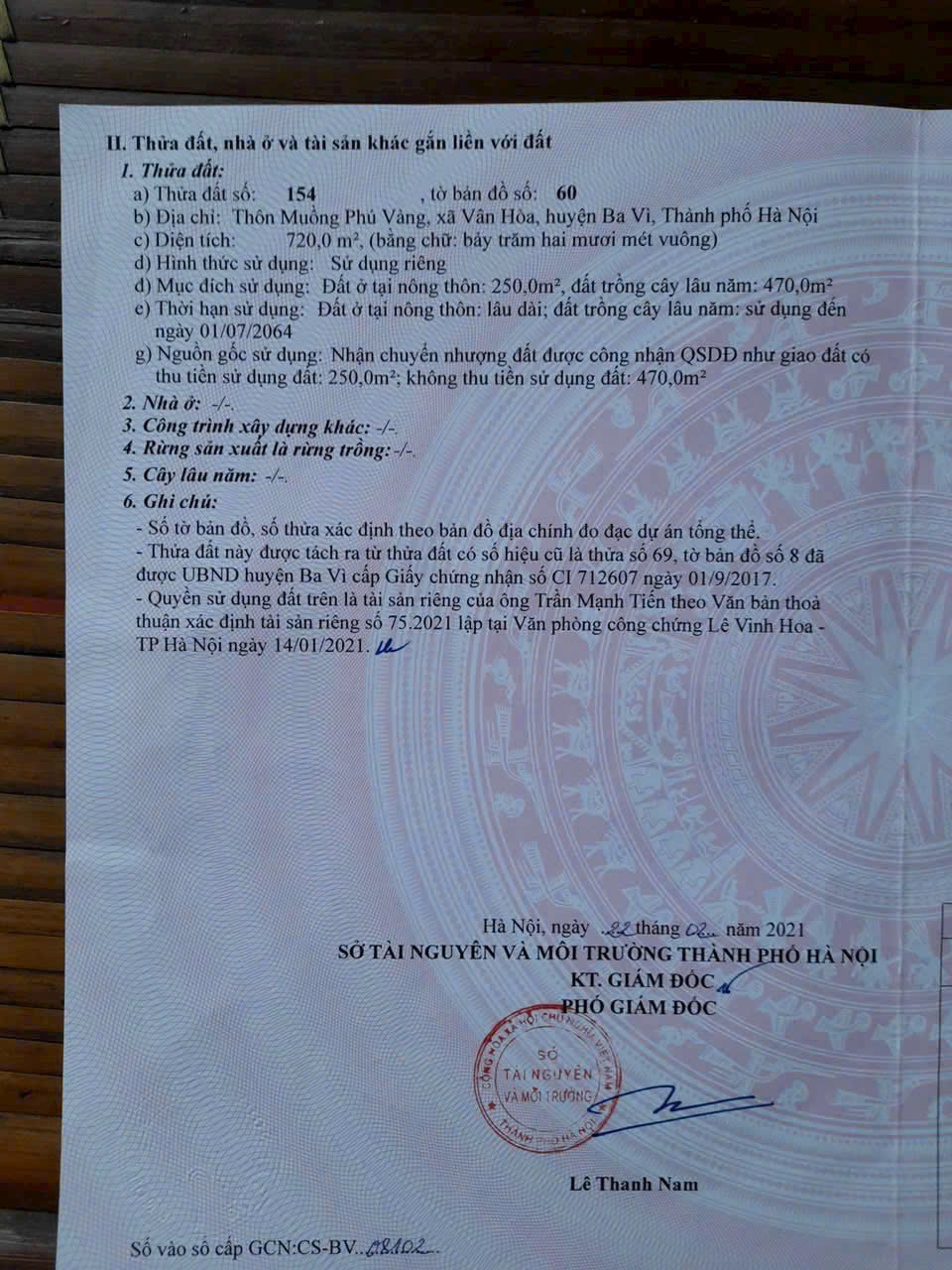 720m2 bám cánh đồng, ngõ thông đường rộng