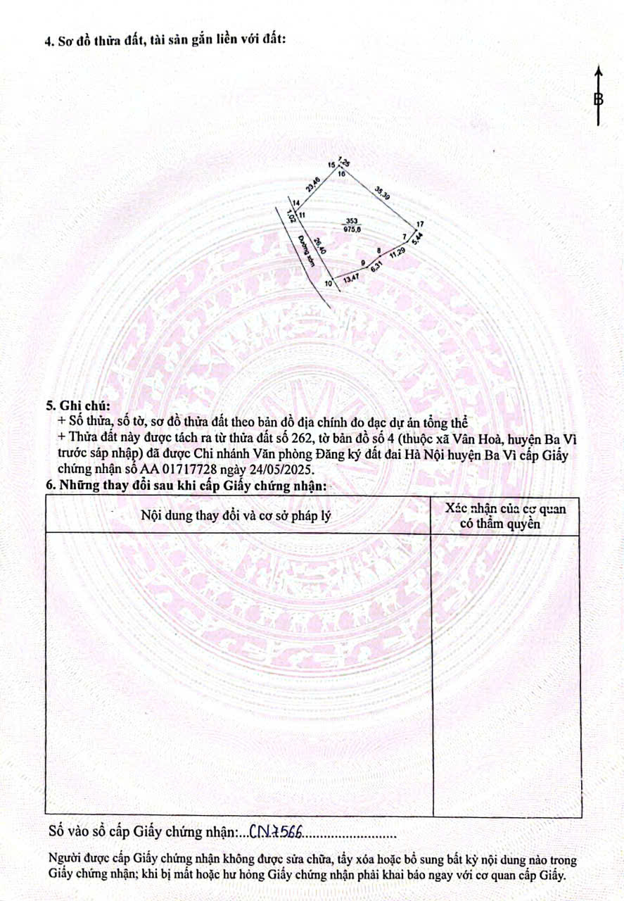 975 m2 thôn Mồ Đồi, Bám cánh đồng, Gần DT 87 975 m2 thôn Mồ Đồi, Bám cánh đồng, Gần DT 87