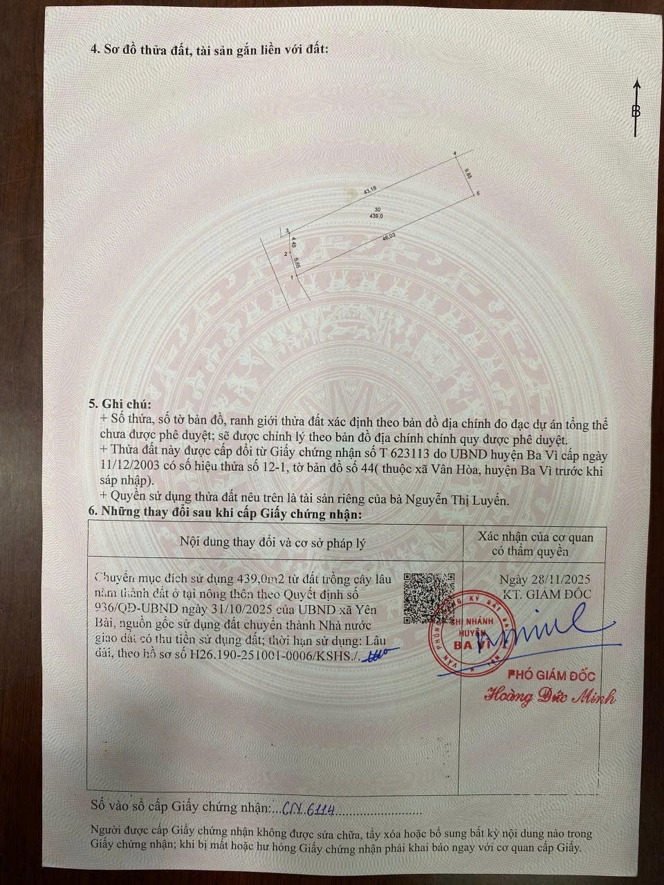 439m2 full thổ cư, ngõ thông gần du lịch Long Việt